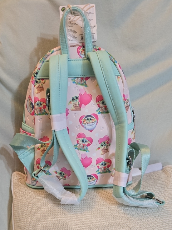 NWTs Loungefly Stat Wars Mandelorian Backpack 9x10.5. (#1157) main image 6